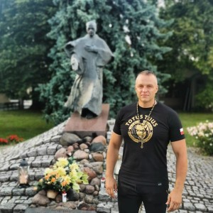 Koszulka męska czarna Totus Tuus